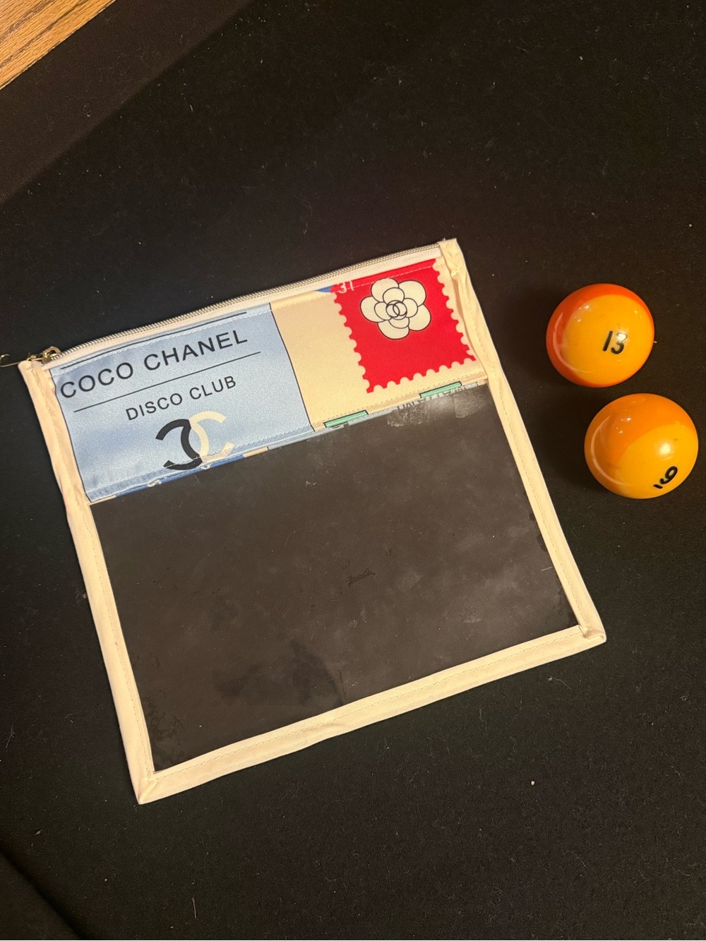 Chanel small zipper pouch